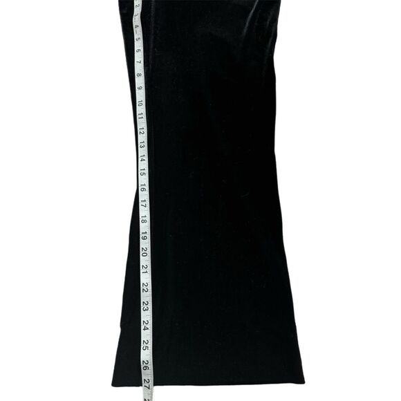 Medium BLACK VELVET BOOTCUT PANTS 30” High Rise Marc VELOUR NEW YORK ANDREW MARC - Picture 8 of 9